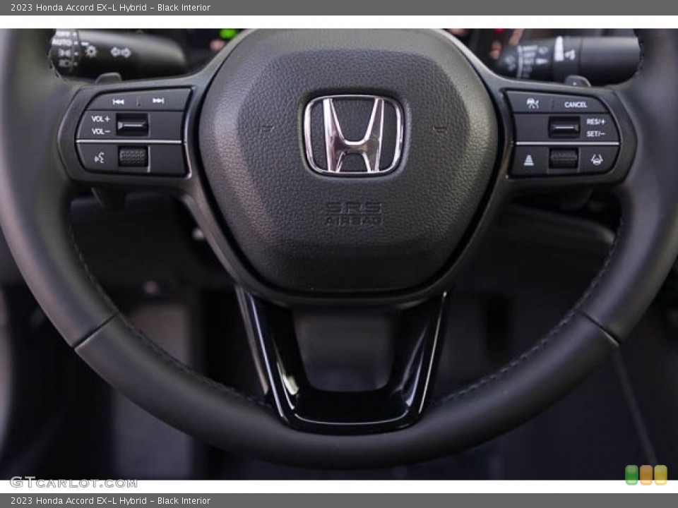 Black Interior Steering Wheel for the 2023 Honda Accord EX-L Hybrid #146353885