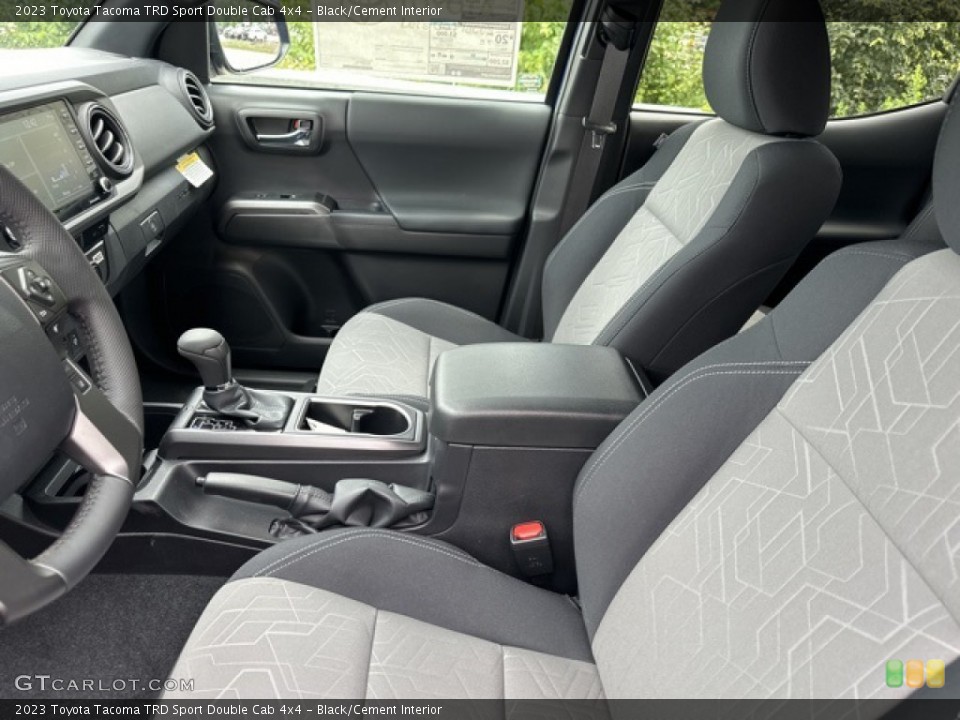 Black/Cement Interior Front Seat for the 2023 Toyota Tacoma TRD Sport Double Cab 4x4 #146354430