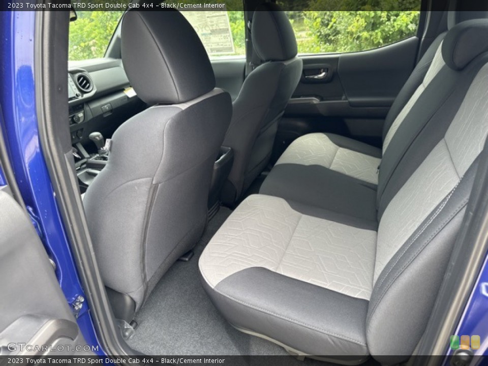 Black/Cement Interior Rear Seat for the 2023 Toyota Tacoma TRD Sport Double Cab 4x4 #146354723