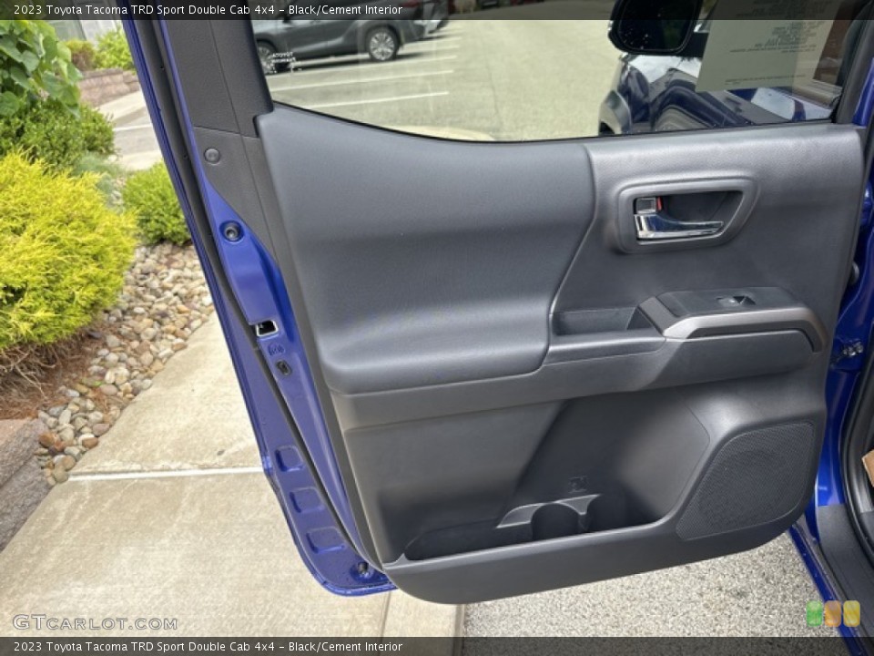 Black/Cement Interior Door Panel for the 2023 Toyota Tacoma TRD Sport Double Cab 4x4 #146354738