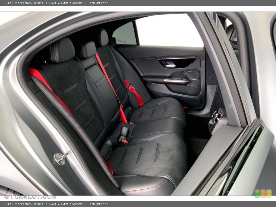 Black Interior Rear Seat for the 2023 Mercedes-Benz C 43 AMG 4Matic Sedan #146354873