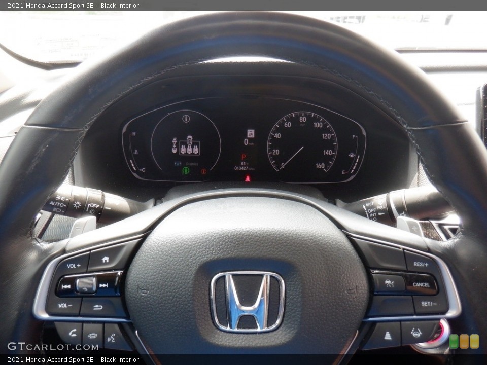Black Interior Steering Wheel for the 2021 Honda Accord Sport SE #146354881
