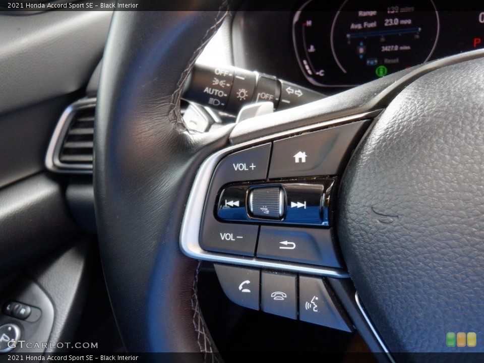 Black Interior Steering Wheel for the 2021 Honda Accord Sport SE #146354916