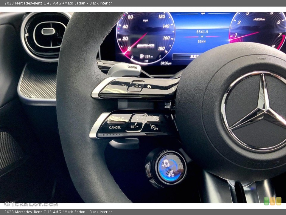 Black Interior Steering Wheel for the 2023 Mercedes-Benz C 43 AMG 4Matic Sedan #146354954