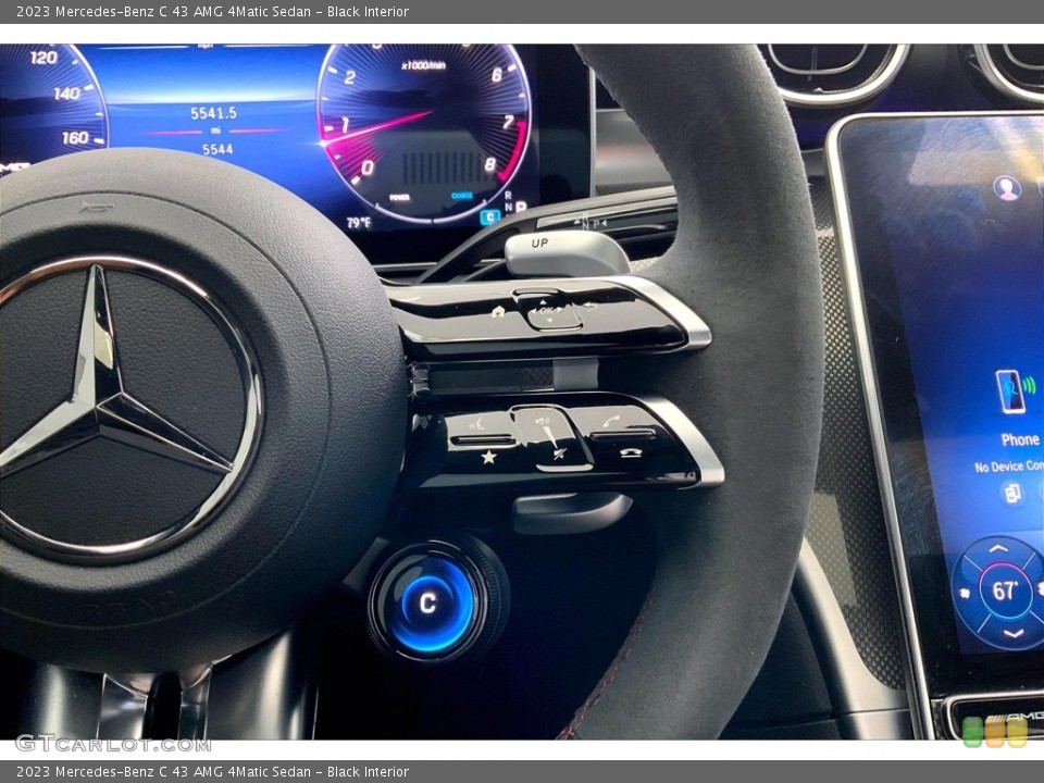 Black Interior Steering Wheel for the 2023 Mercedes-Benz C 43 AMG 4Matic Sedan #146354980