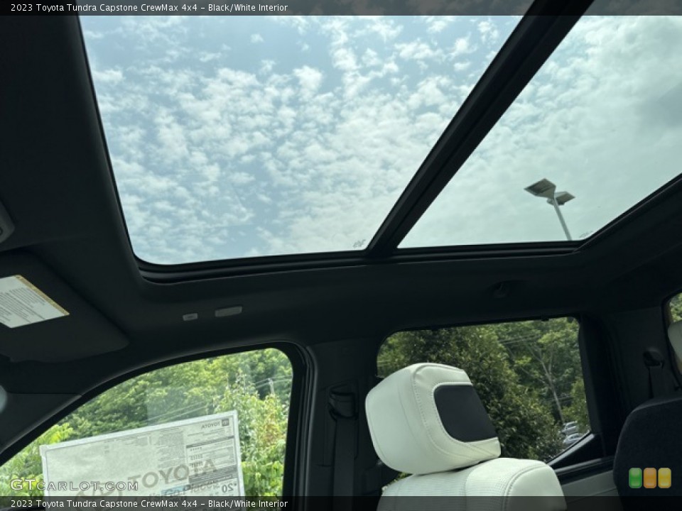 Black/White Interior Sunroof for the 2023 Toyota Tundra Capstone CrewMax 4x4 #146355807