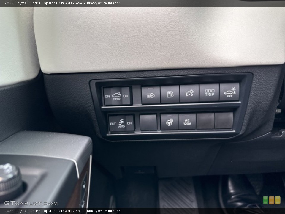 Black/White Interior Controls for the 2023 Toyota Tundra Capstone CrewMax 4x4 #146355836