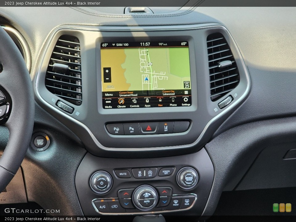 Black Interior Controls for the 2023 Jeep Cherokee Altitude Lux 4x4 #146356174