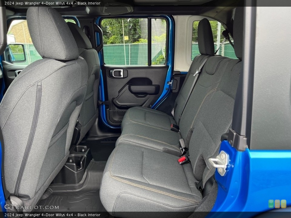 Black Interior Rear Seat for the 2024 Jeep Wrangler 4-Door Willys 4x4 #146356442