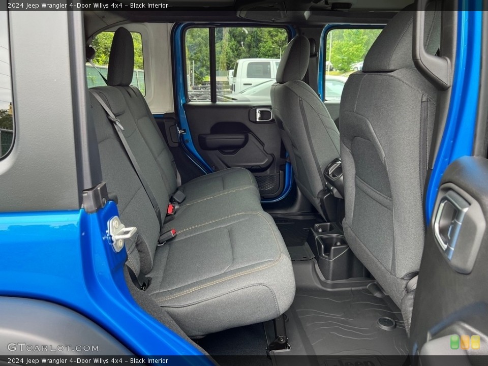 Black Interior Rear Seat for the 2024 Jeep Wrangler 4-Door Willys 4x4 #146356491