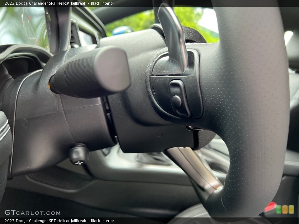 Black Interior Steering Wheel for the 2023 Dodge Challenger SRT Hellcat JailBreak #146357456