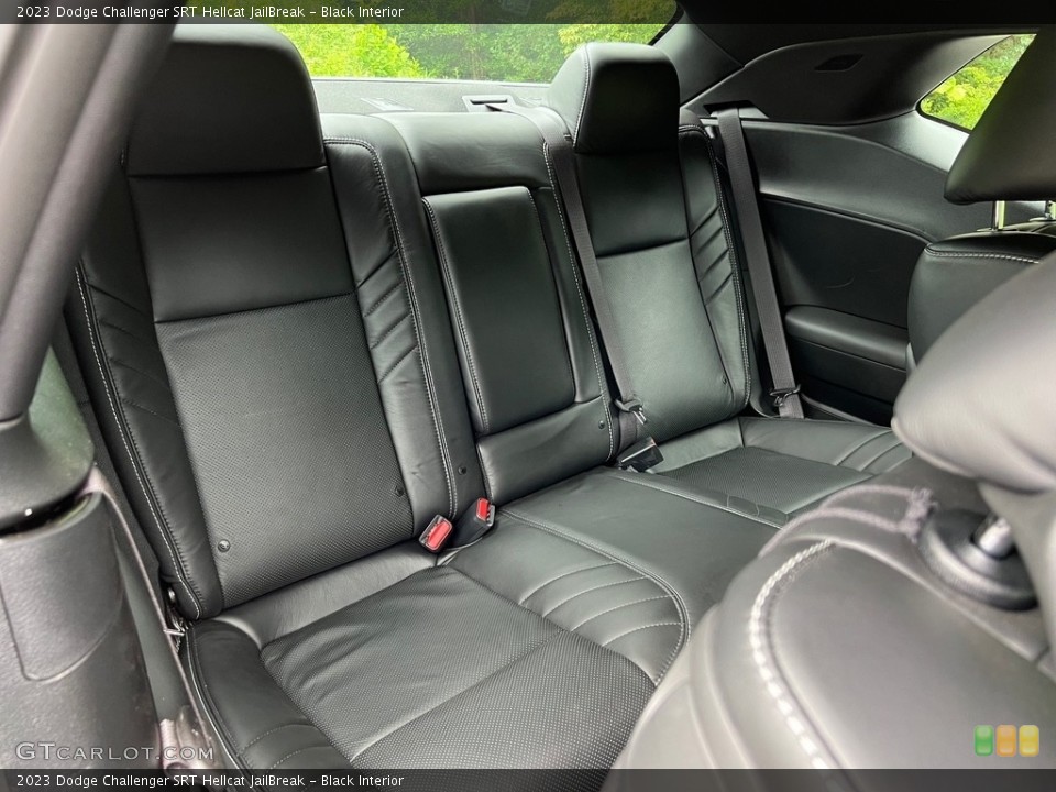 Black Interior Rear Seat for the 2023 Dodge Challenger SRT Hellcat JailBreak #146357525