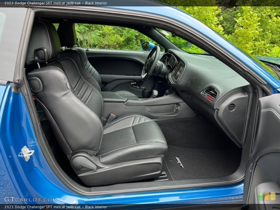Black Interior Front Seat for the 2023 Dodge Challenger SRT Hellcat JailBreak #146357565