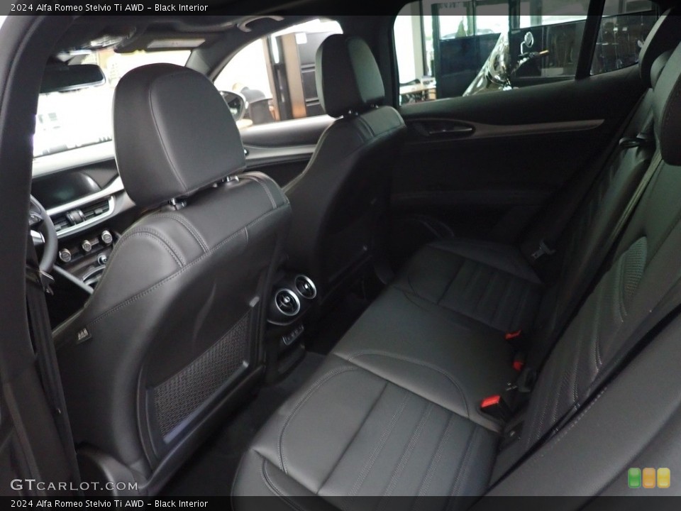 Black Interior Rear Seat for the 2024 Alfa Romeo Stelvio Ti AWD #146357725