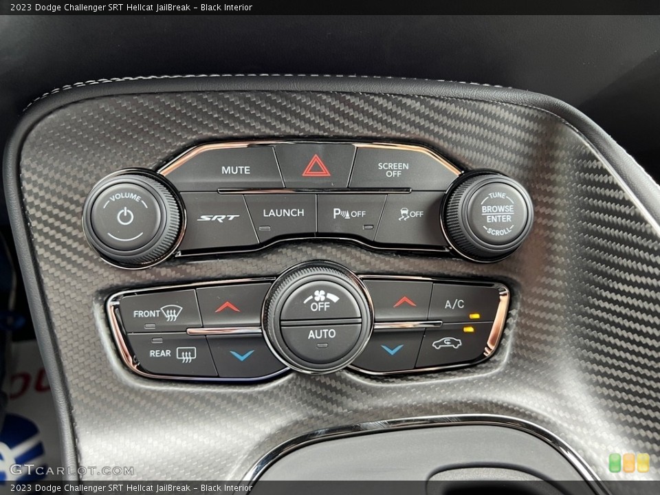 Black Interior Controls for the 2023 Dodge Challenger SRT Hellcat JailBreak #146357786