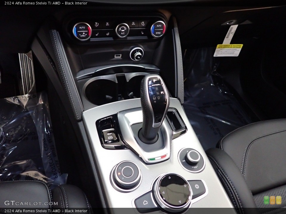 Black Interior Transmission for the 2024 Alfa Romeo Stelvio Ti AWD #146357900