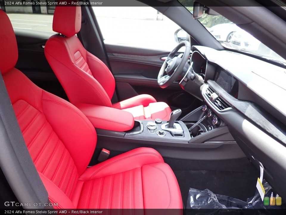 Red/Black Interior Front Seat for the 2024 Alfa Romeo Stelvio Sprint AWD #146358797