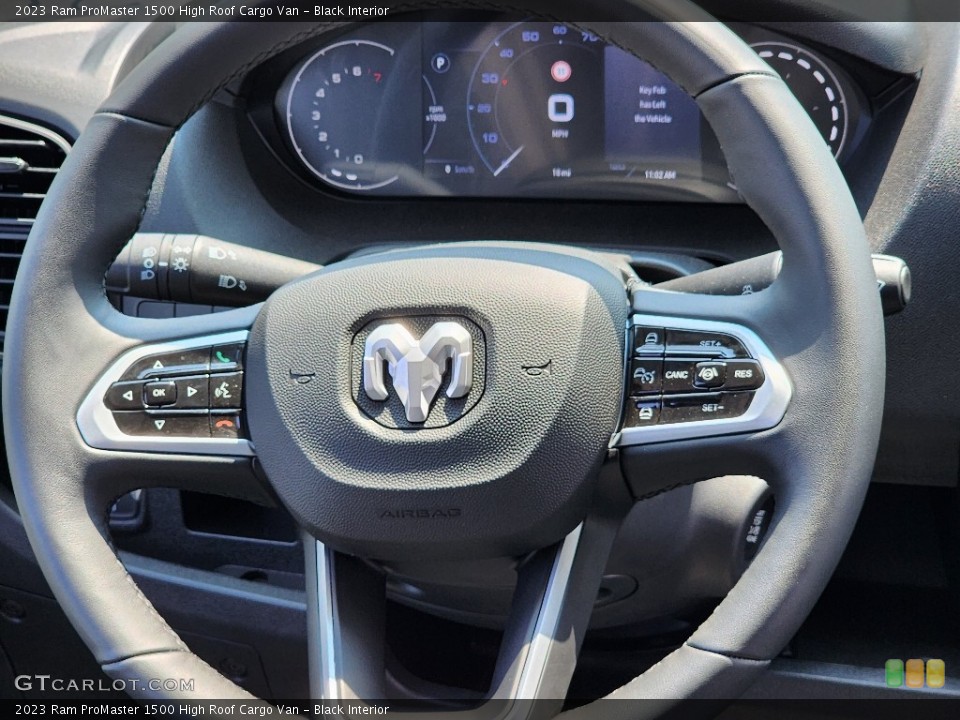 Black Interior Steering Wheel for the 2023 Ram ProMaster 1500 High Roof Cargo Van #146358926