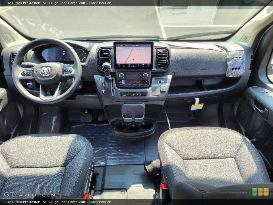 Black Interior Dashboard for the 2023 Ram ProMaster 1500 High Roof Cargo Van #146358966