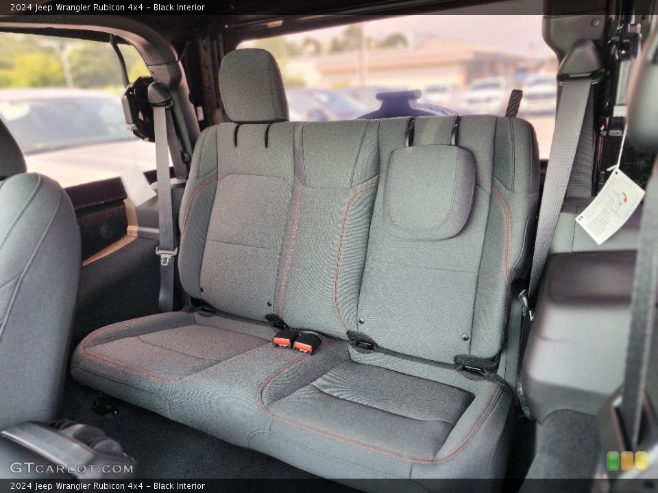 Black Interior Rear Seat for the 2024 Jeep Wrangler Rubicon 4x4 #146358967
