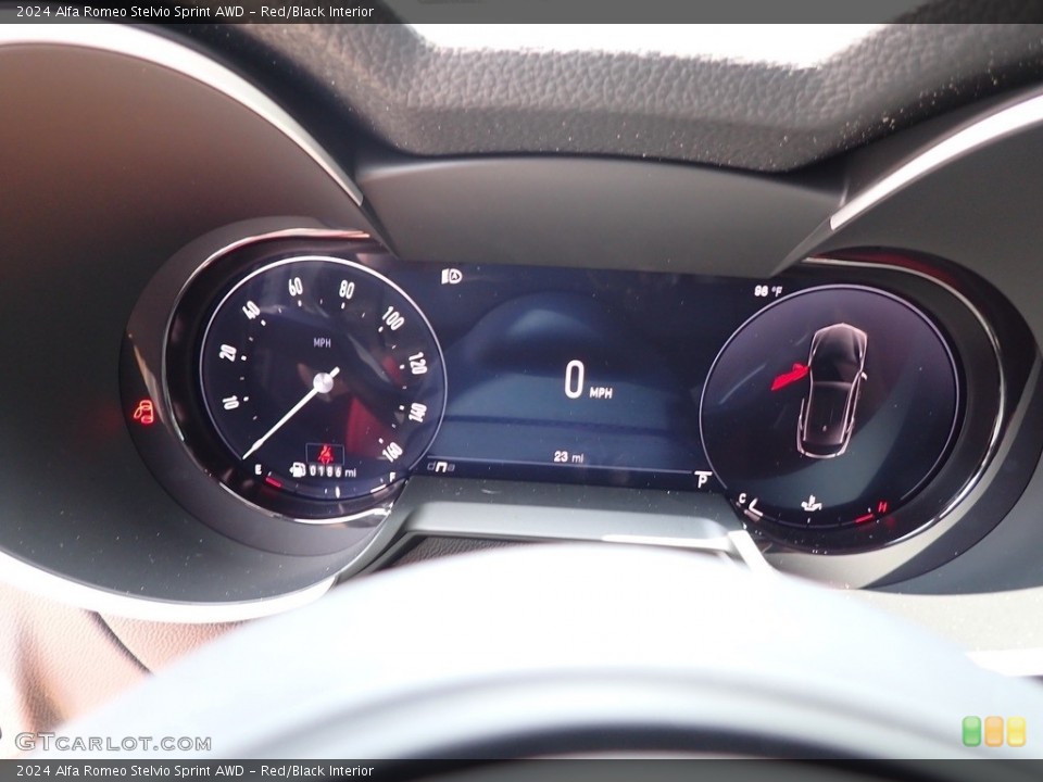 Red/Black Interior Gauges for the 2024 Alfa Romeo Stelvio Sprint AWD #146358972