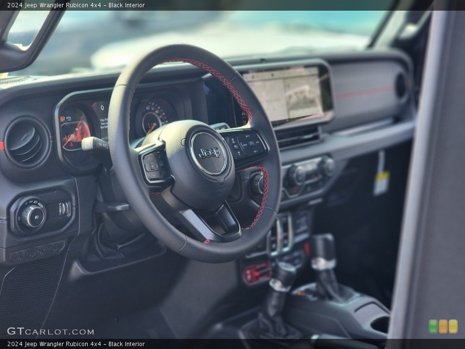 Black Interior Dashboard for the 2024 Jeep Wrangler Rubicon 4x4 #146359031