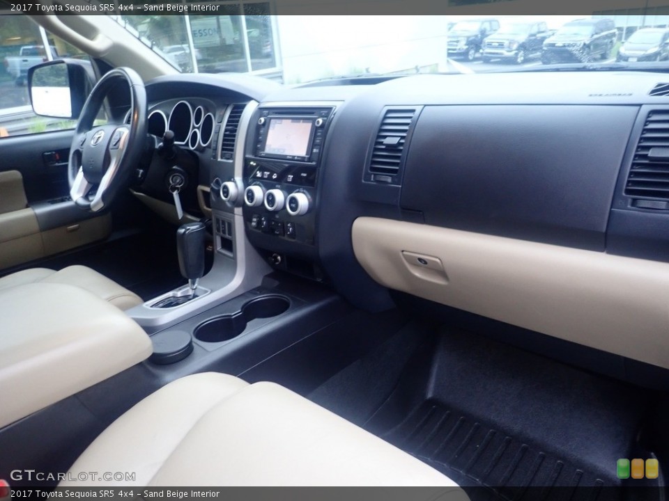 Sand Beige Interior Dashboard for the 2017 Toyota Sequoia SR5 4x4 #146360531