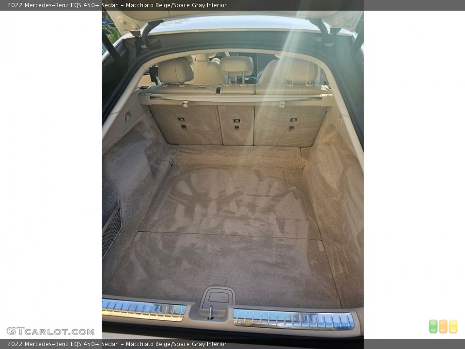 Macchiato Beige/Space Gray Interior Trunk for the 2022 Mercedes-Benz EQS 450+ Sedan #146360718