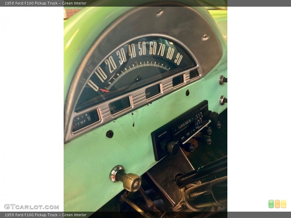 Green Interior Gauges for the 1956 Ford F100 Pickup Truck #146361573