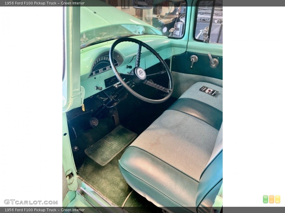 Green 1956 Ford F100 Interiors