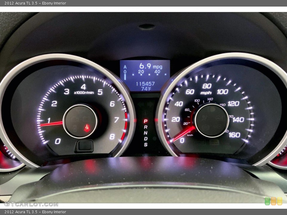 Ebony Interior Gauges for the 2012 Acura TL 3.5 #146361879