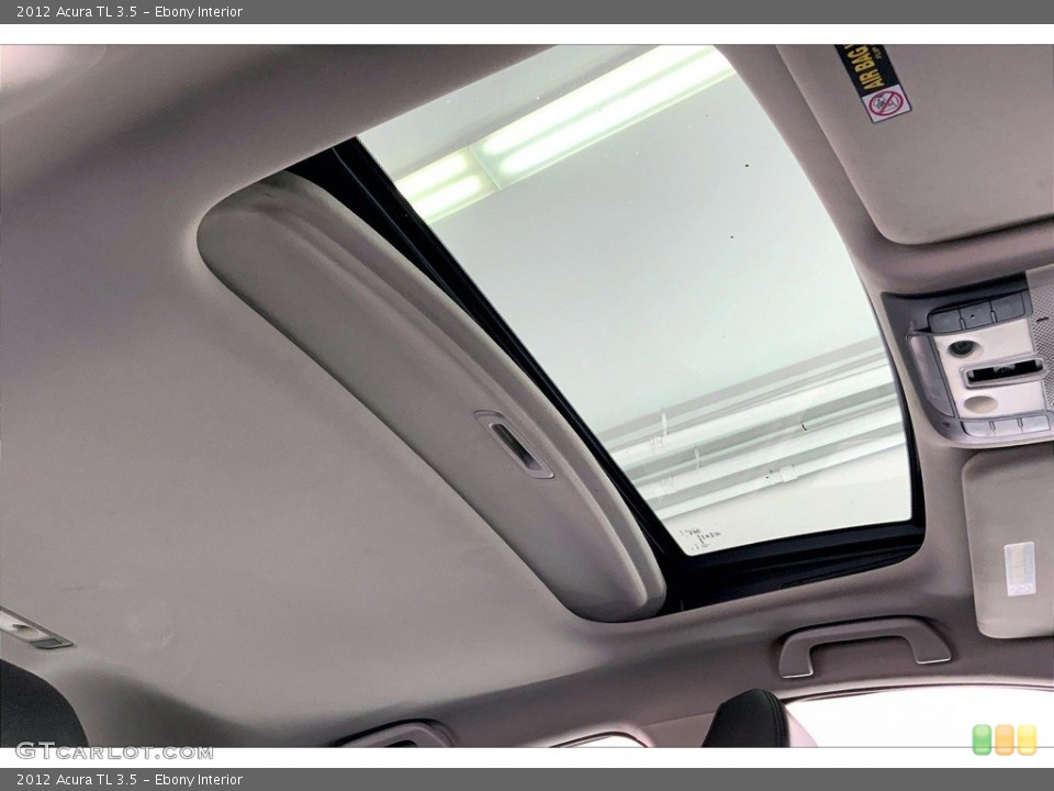 Ebony Interior Sunroof for the 2012 Acura TL 3.5 #146361888