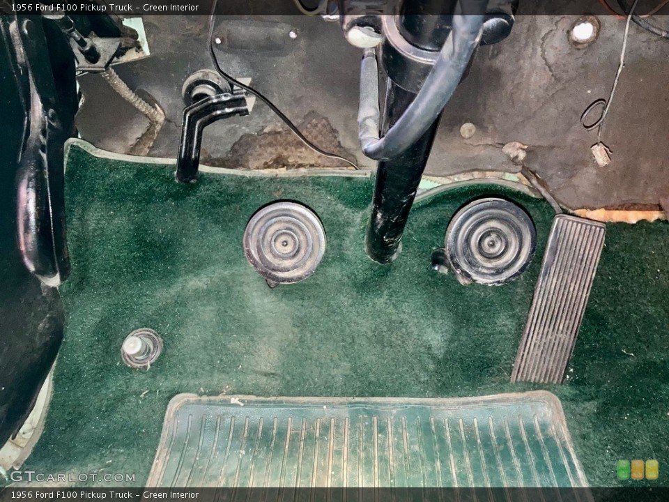 Green Interior Controls for the 1956 Ford F100 Pickup Truck #146361939