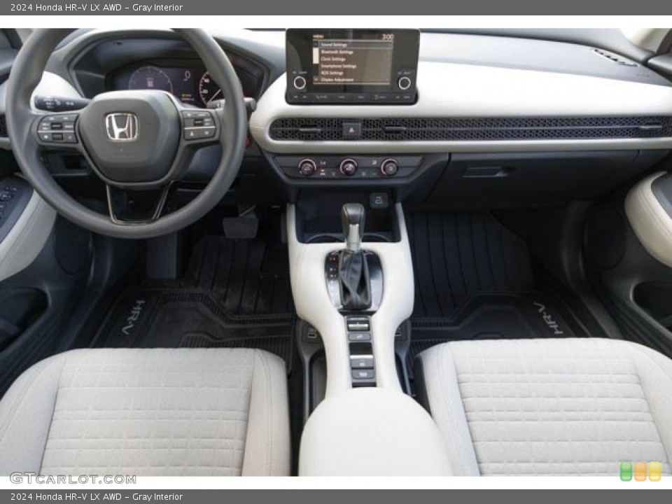 Gray Interior Dashboard for the 2024 Honda HR-V LX AWD #146362365