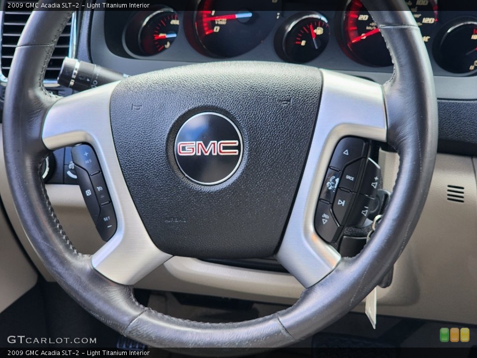 Light Titanium Interior Steering Wheel for the 2009 GMC Acadia SLT-2 #146362413