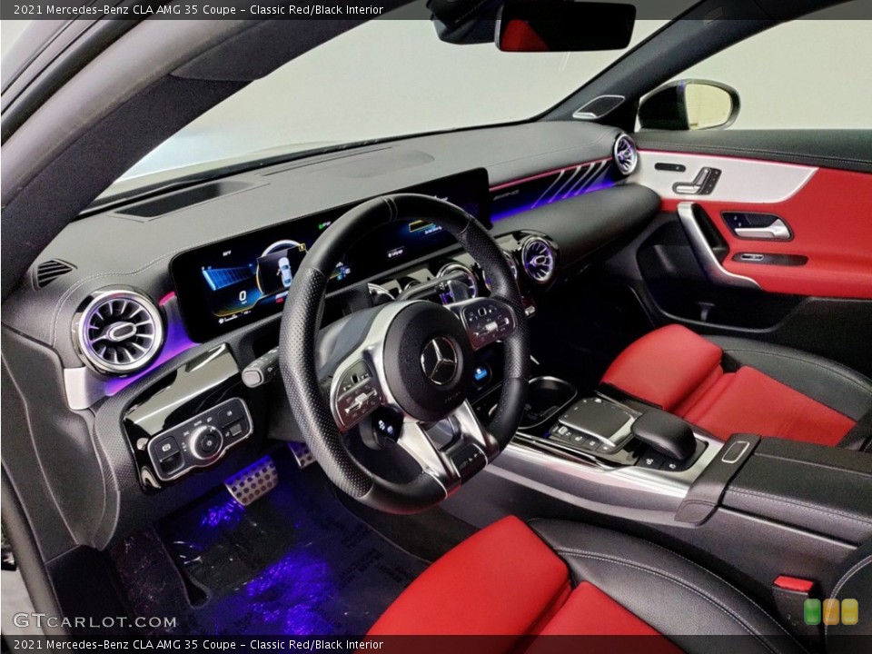Classic Red/Black Interior Front Seat for the 2021 Mercedes-Benz CLA AMG 35 Coupe #146362467