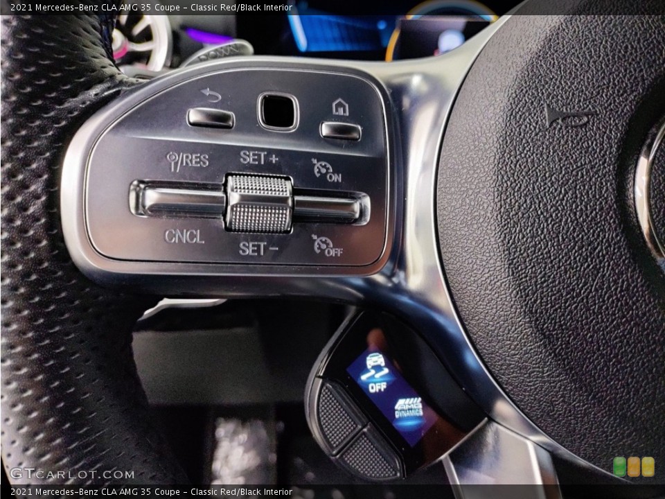 Classic Red/Black Interior Steering Wheel for the 2021 Mercedes-Benz CLA AMG 35 Coupe #146362509