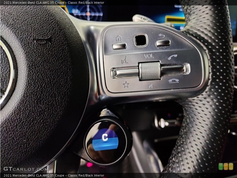 Classic Red/Black Interior Steering Wheel for the 2021 Mercedes-Benz CLA AMG 35 Coupe #146362530