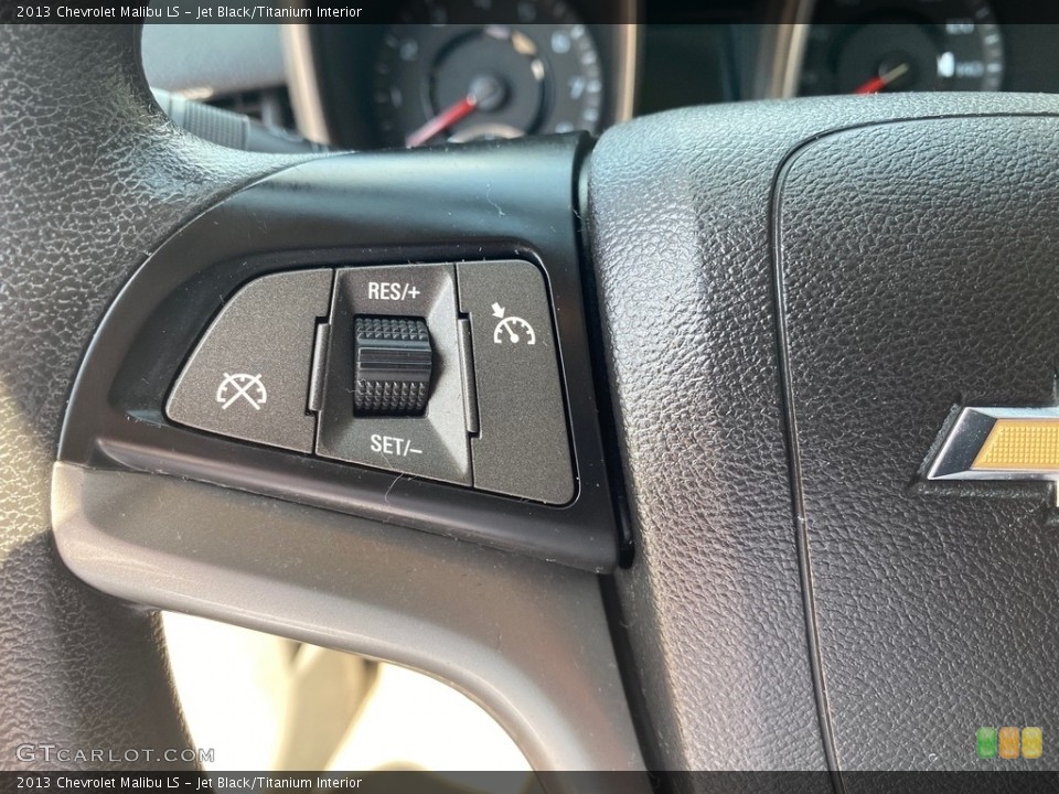 Jet Black/Titanium Interior Steering Wheel for the 2013 Chevrolet Malibu LS #146363364