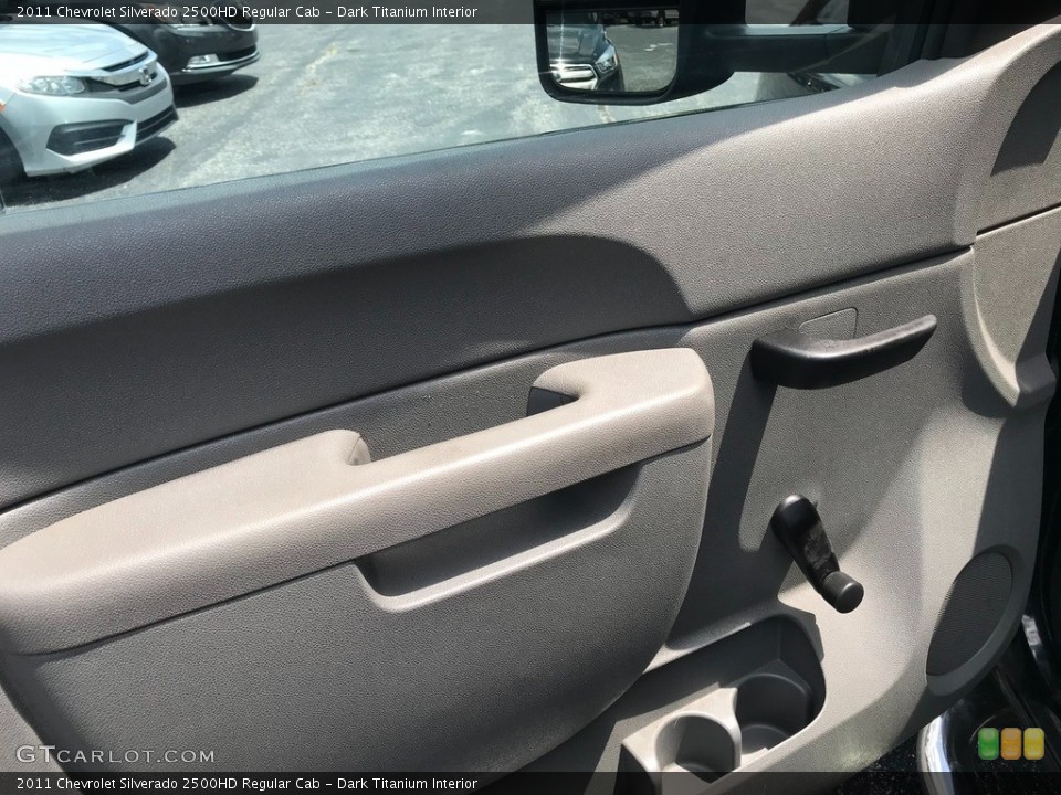 Dark Titanium Interior Door Panel for the 2011 Chevrolet Silverado 2500HD Regular Cab #146364171