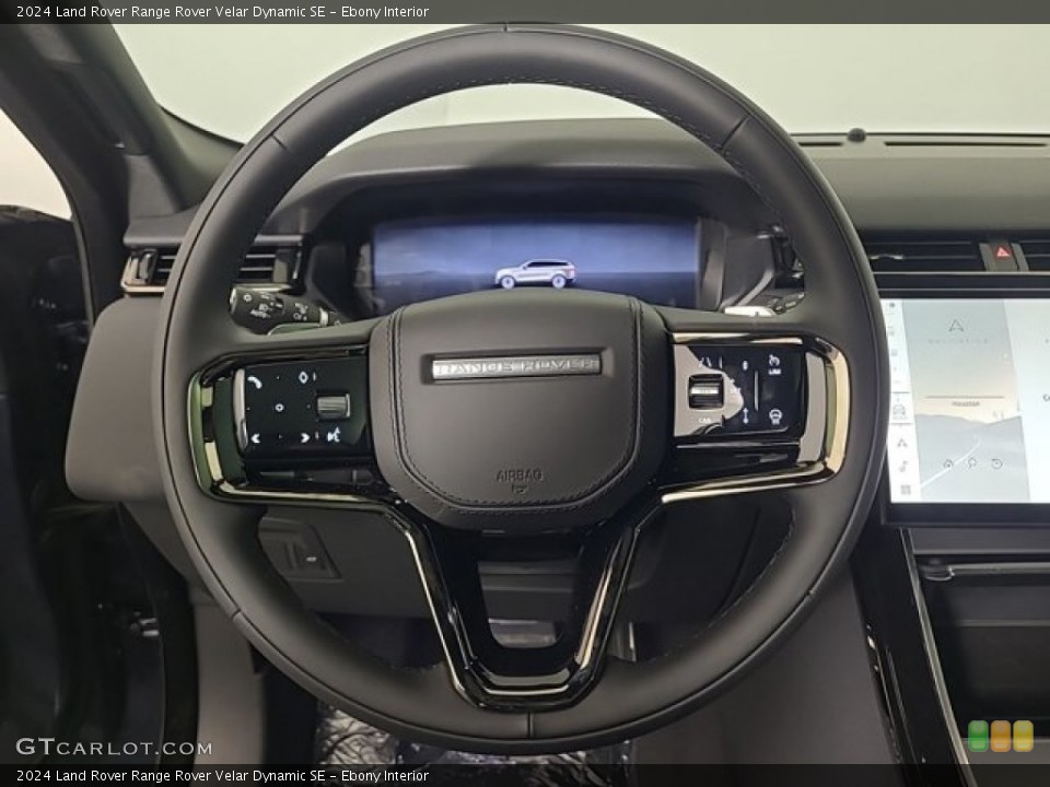 Ebony Interior Steering Wheel for the 2024 Land Rover Range Rover Velar Dynamic SE #146364195
