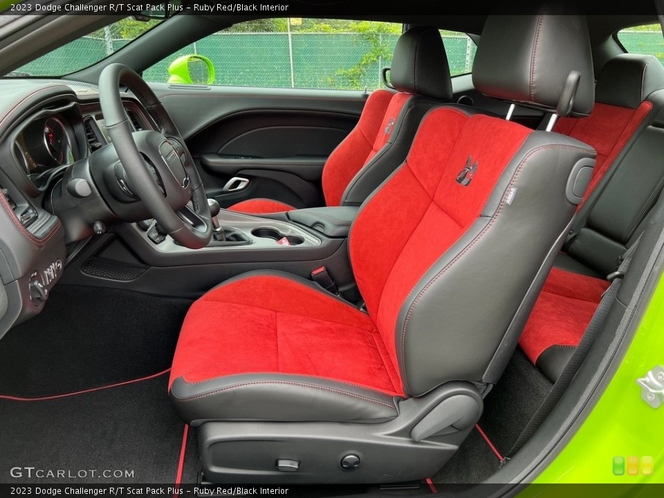 Ruby Red/Black Interior Front Seat for the 2023 Dodge Challenger R/T Scat Pack Plus #146364198