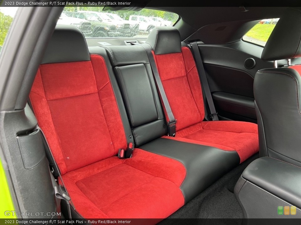 Ruby Red/Black Interior Rear Seat for the 2023 Dodge Challenger R/T Scat Pack Plus #146364243
