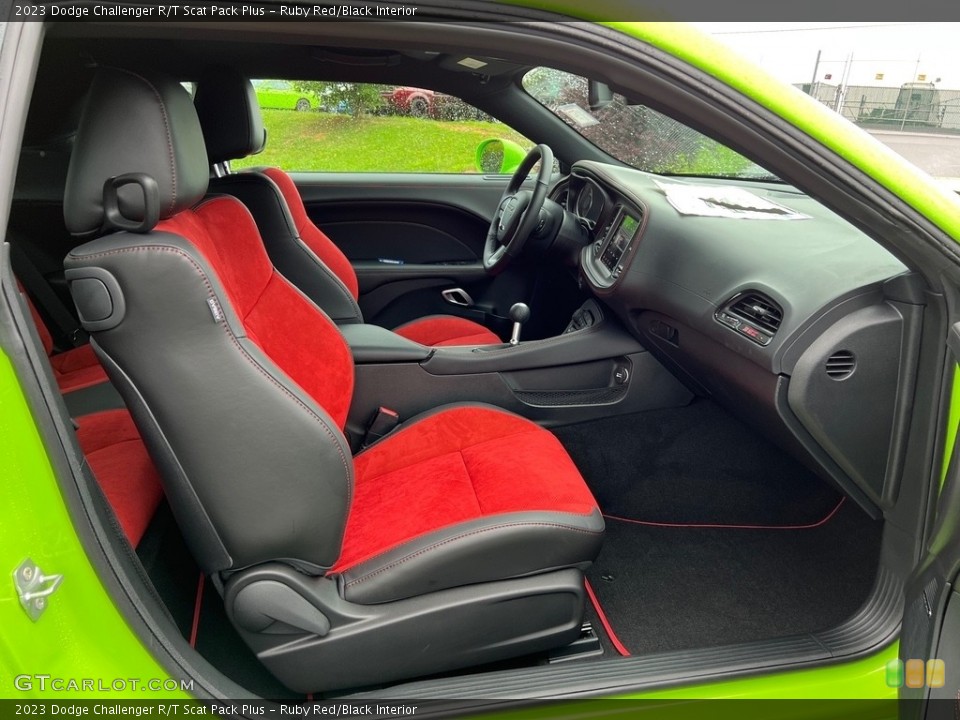Ruby Red/Black Interior Front Seat for the 2023 Dodge Challenger R/T Scat Pack Plus #146364261