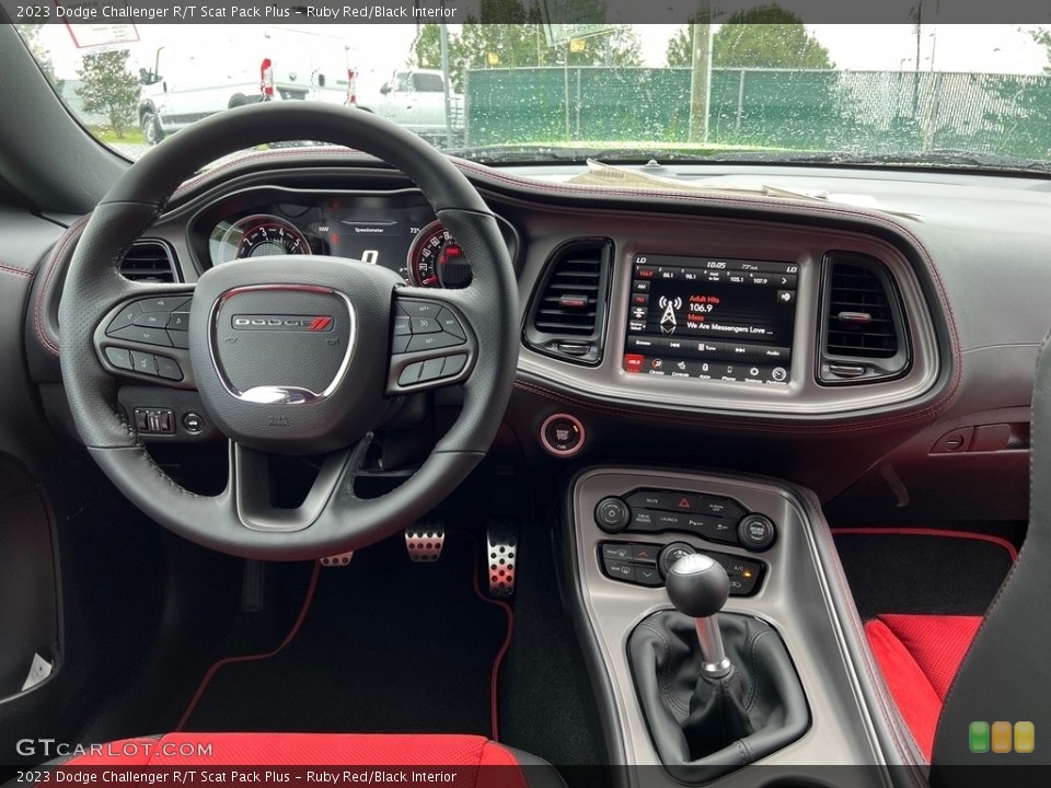 Ruby Red/Black Interior Dashboard for the 2023 Dodge Challenger R/T Scat Pack Plus #146364273