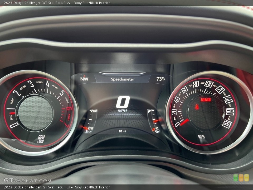 Ruby Red/Black Interior Gauges for the 2023 Dodge Challenger R/T Scat Pack Plus #146364297