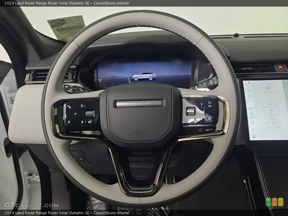 Cloud/Ebony Interior Steering Wheel for the 2024 Land Rover Range Rover Velar Dynamic SE #146364514