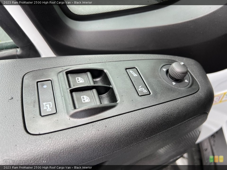 Black Interior Controls for the 2023 Ram ProMaster 2500 High Roof Cargo Van #146364531