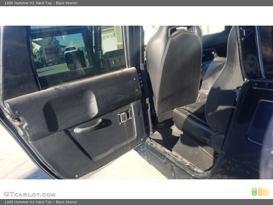 Black Interior Rear Seat for the 1986 Hummer H1 Hard Top #146364926