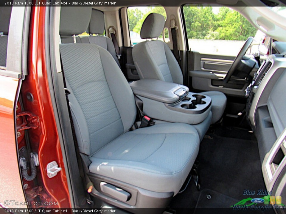 Black/Diesel Gray Interior Photo for the 2013 Ram 1500 SLT Quad Cab 4x4 #146364971